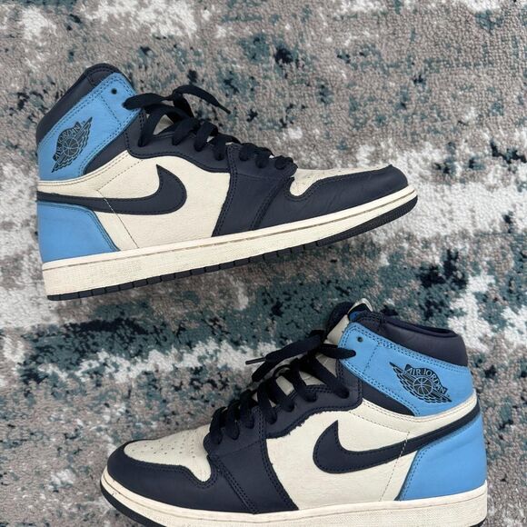 Size 11 - Air Jordan 1 Retro OG High Obsidian UNC 2019 - Picture 4 of 8